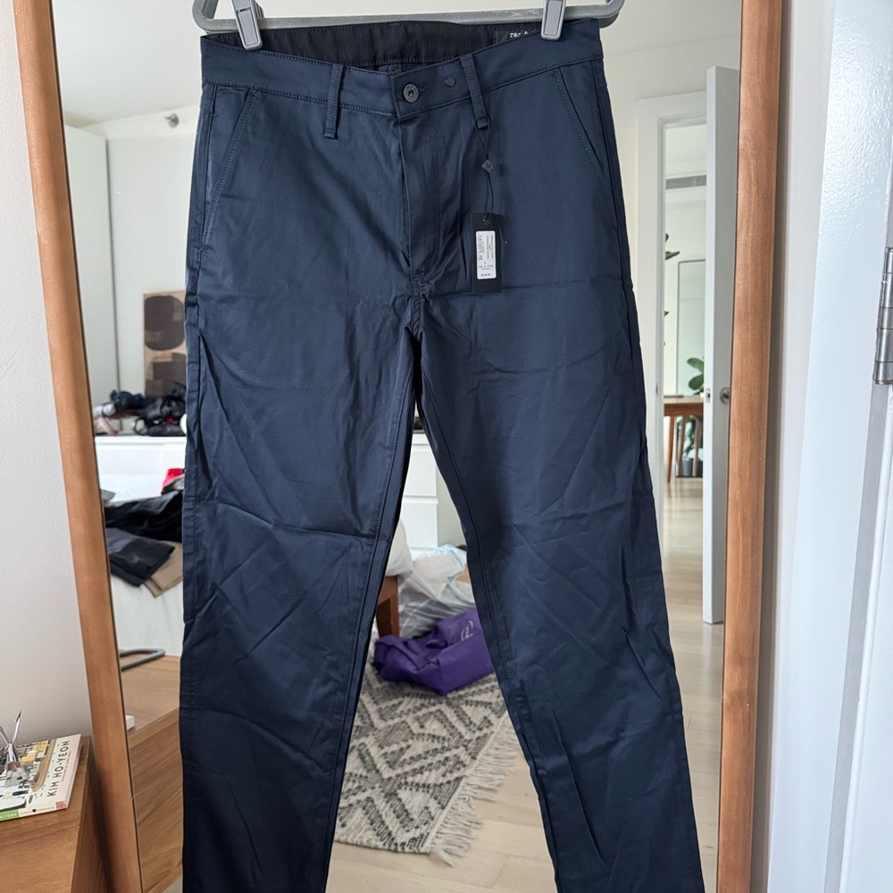 rag & bone Men's Dark Navy Chinos